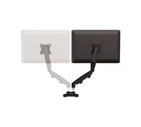 Fellowes 9683601 Kit de Conversion Bras Simple à Double Noir, 2 Écrans Max 39", VESA 75x75/100x100mm, Charge 8kg, Collier/Passe-fil, Acier, Pivot 360°