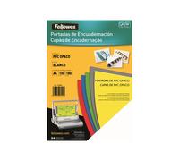 Fellowes - A4 (210 x 297 mm) - 180 micromètres blanc - 100 unités couverture à reliure PVC - pour Fellowes ESP50, Galaxy 500, Galaxy E, Metal 50, Metal Quasar, PB 2650, Quasar 130, WB 500