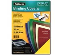 - A4 (210 x 297 mm) - jaune - 250 g/m² - 100 unités couverture à reliure