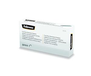 Fellowes Agrafes 26/6, pour le bureau et la maison, bandes de 107 mm, lot de 5000 agrafes, 5117501