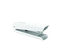 Fellowes Agrafeuse LX820, pleine bande pour le bureau, avec revêtement antimicrobien Microban®, pour agrafer jusqu'à 20 feuilles, compatible avec des agrafes 24/6 et 26/6 mm, Blanc, 5011101