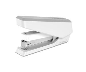 Fellowes Agrafeuse LX850 Easy Press™, Pleine bande pour le bureau, moindre effort, revêtement Microban®, Ôte-agrafes intégré, agrafe jusqu'à 25 feuilles, pour agrafes 24/6|26/6 mm, Blanc, 5011801