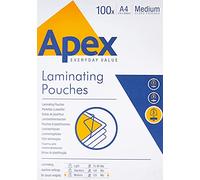 Fellowes Apex Pochettes de plastification Medium - Format A4 - Pack de 100 pochettes -6003501