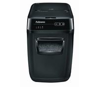 Fellowes Destructeur papier AUTOMAX 200 C – Coupe croisée – 200 feuilles – 32 L – Noir