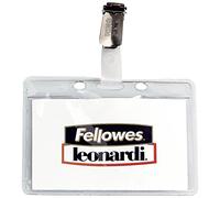 Fellowes Badge Kristal Clip en Métal-Cristal