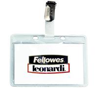Fellowes Badge Kristal Clip en Plastique Transparente