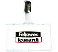 Fellowes Badge Pocket Clip en Plastique Transparent Lot de 100