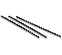 Fellowes Baguettes de reliure anneaux métal - 10 mm - Noir - Boîte de 100