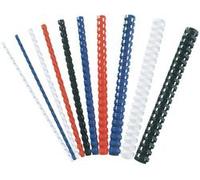 Fellowes Baguettes De Reliure Plastiques, Rondes, Noir, 14mm