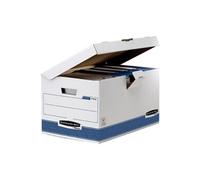 fellowes bankers box system boîte d'archives avec couvercle noir
