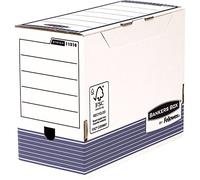 Bankers Box by Fellowes Boîte d'archives System A4+ 150 mm Pack de 10 Bleu et Blanc