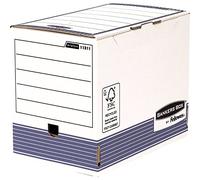 Bankers Box Boîte Archives Dos 20cm System, Montage Automatique, Carton Recyclé Blanc/Bleu