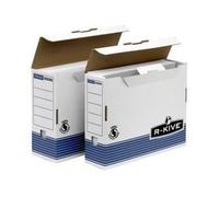 Fellowes Boîte D'archives R-Kive Prima, Blanc/Bleu, (L)80