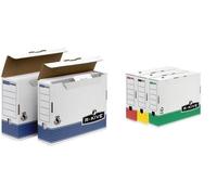 Fellowes Boîte D'archives R-Kive Prima, Blanc/Bleu, (L)80