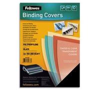 Fellowes Boîte De 100 Plats De Couvertures Futura A4 Polypropylène Noir 280µ 5476602