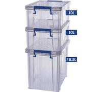 Fellowes Boîte de rangement ProStore Bonus Set 4 Set de 3 pièces