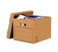 Fellowes - Boîte de rangement - Range Document - Multi-usage - Coloris Marron - 10 Unités
