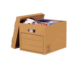 Fellowes - Boîte de rangement - Range Document - Multi-usage - Coloris Marron - 10 Unités