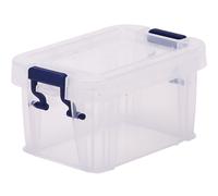Fellowes Boîte de rangement transparente ProStore avec couvercle et poignées - Capacité 0,2 L