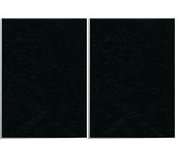 FELLOWES Boîtes de 25 plats de couvertures DELTA format A4 noir (Lot de 2)