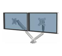 Fellowes Bras ergonomique pour 2 moniteurs - Série Platinum, Argent