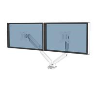 Fellowes Bras articulé double Platinum Series 8056301 – Inclinable pour écrans 32"-65" Blanc