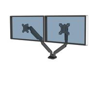 Support Double Ecran à poser Fellowes Platinum jusqu'à 32" (9 kg max/écran) (Noir)