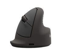 Fellowes Breyta - souris verticale - moyen - Bluetooth, 2.4 GHz, USB-C - noir