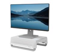 Fellowes Support moniteur Breyta – 100% recyclable, ergonomique, 3 hauteurs – Blanc