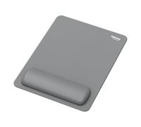 Fellowes Breyta XL Tapis de Souris Repose-Poignet - Gris, Coussin en Silicone avec Technologie Hex Cushion, Soutien Ergonomique et Base antidérapante. Parfait pour Bureau, Maison ou Gaming
