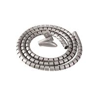 Fellowes CableZip Sol Tube Flexible de Câble Argent, Longueur 2m, Diamètre 20mm, Plastique, pour Gestion des Câbles au Sol - Référence 9929801