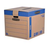Fellowes Caisse de déménagement à charge lourde montage automatique SmoothMove Grand Lot de 5-6205301