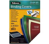 Fellowes Couvertures de reliure Chromolux A4 – Pack de 100 Blanc