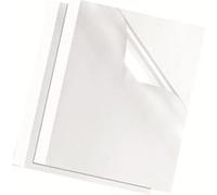 Fellowes - couverture reliure termique Standard, A4, 1,5 mm, blanc pqt 100 Blanc