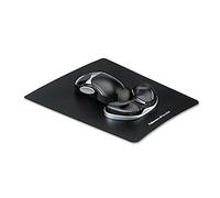 Fellowes Crystals 'Health-V' Tapis de souris ergonomique avec support paume de la main Noir