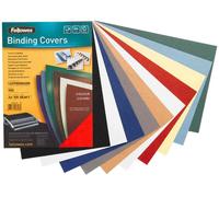 Fellowes - 5371603 - Pack de 100 Couvertures Grain Cuir - A4 - Rouge Foncé