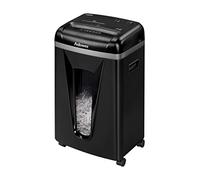 Fellowes Destructeur de documents 450M 1 à 3 utilisateurs, Haute confidentialité, Micro coupe, corbeille extractible 22L, Capacité : 9 feuilles, Noir, 4074101