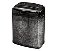 Fellowes Destructeur De Documents M-7CM, Destructeur De Papier Agrafes Carte De Crédit, Coupe Croisée, Corbeille 13L, Capacité 7 Feuilles, Idéal pour La Maison, Noir