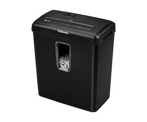 Fellowes Destructeur de documents Powershred FS-6C, destructeur de papier agrafes, carte de crédit, coupe croisée, sécurité P-4, corbeille 15L, 6 feuilles, verrou sécurité, 5013601, exclusivité Amazon