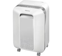 Fellowes Destructeur de documents Powershred LX201, 12 feuilles, petites entreprises/télétravail, Micro-Cut DIN P-5, Corbeille 22L, technologie SafeSense, 100% anti-bourrage papier, Intellibar - Blanc
