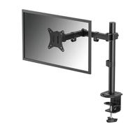Fellowes Everyday Bras Écran Simple Réglable - Supporte des écrans Jusqu’à 32" pesant 9 kg, Inclinaison, pivotement, Rotation, VESA 75/100, Fixation par Pince ou œillet, Gestion des câbles