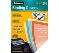 Pack de 50 Couvertures de reliure Fellowes Fantaisie en PVC 500 microns Transparent