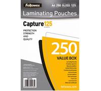 Fellowes Pochettes de plastification Capture 125 micron - A4 - 250