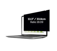 Fellowes Filtre de confidentialité PrivaScreen™ - Protection d’écran pour ordinateur portable 13,3 pouces (format 16:9, 295 x 165 mm) - Fixation et retrait faciles avec languettes Quick Reveal