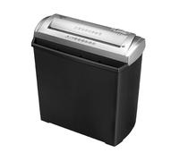 Fellowes FS-5S Destructeur de Documents, 5 Feuilles, Coupe Droite, P1, Bac 11L, Déchiqueteuse Papier Maison/Bureau, Usage Personnel, Compact et Silencieux, Noir