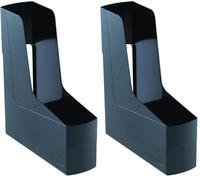 Fellowes Green 2 desk Porte-revues écologique Noir (Lot de 2)