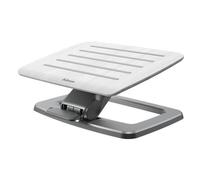 Fellowes – Repose-pieds Hana Series – Surface en bois véritable – Blanc/Noir