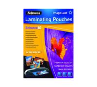 Fellowes ImageLast Pochettes de plastification A4, 80 microns, 216x303mm, Transparent, Paquet de 100 unités