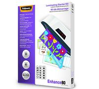 Fellowes starter kit - pack de 50 - kit de laminage