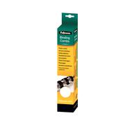 Fellowes Kit de Reliure 5330003 : Lanières 6mm x 6mm x 300mm, Blanc, Boîte de 25 unités